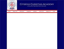 Tablet Screenshot of citizenschristianacademy.org